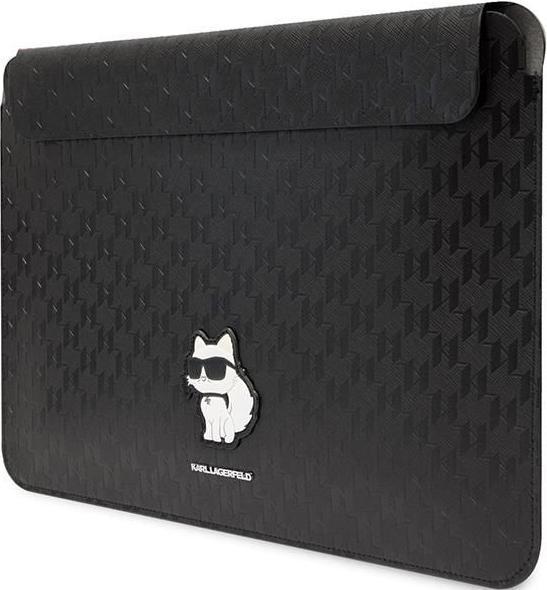 Actual product image Karl Lagerfeld Sleeve KLCS16SAKHPCK 16" czarny/black Saffiano Monogram Choupette (16")