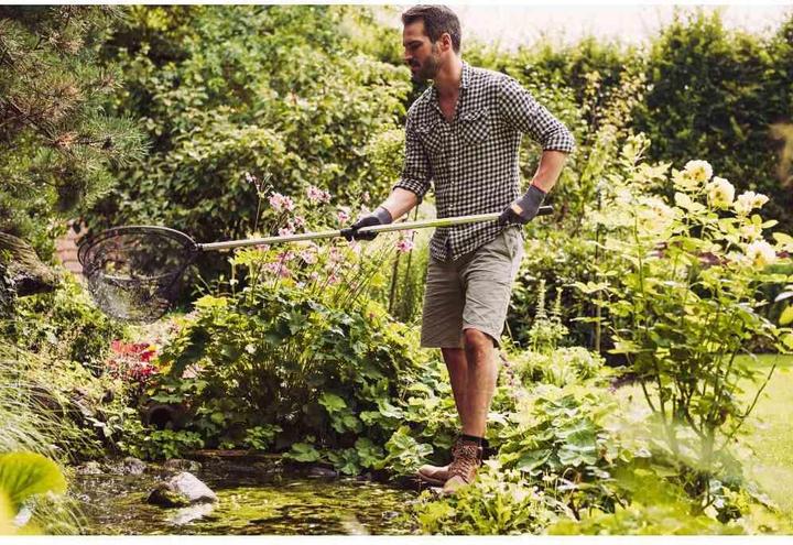 Actual product image Siena Garden Landing net, made of aluminium, Ø 39x113-180 cm, net with 3.5 mm mesh, with handle