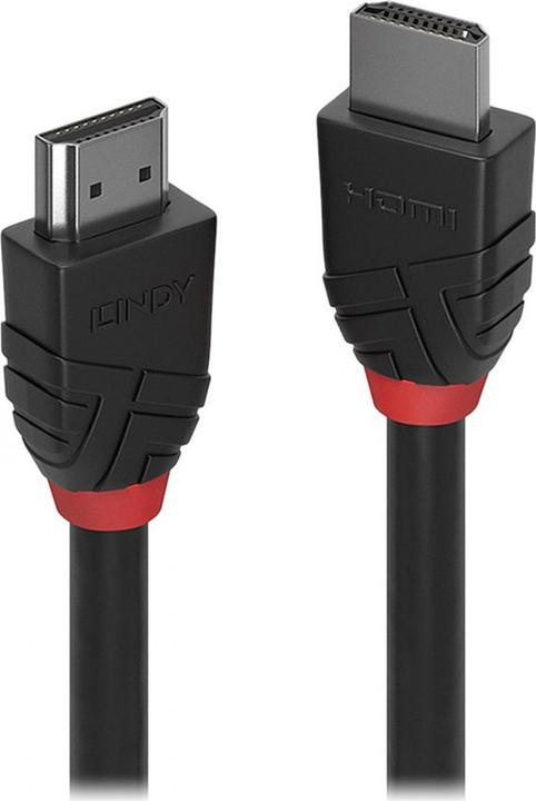 Lindy Câble HDMI standard de 7.5m, Black Line HDMI mâle à mâle (7.50 m, HDMI)