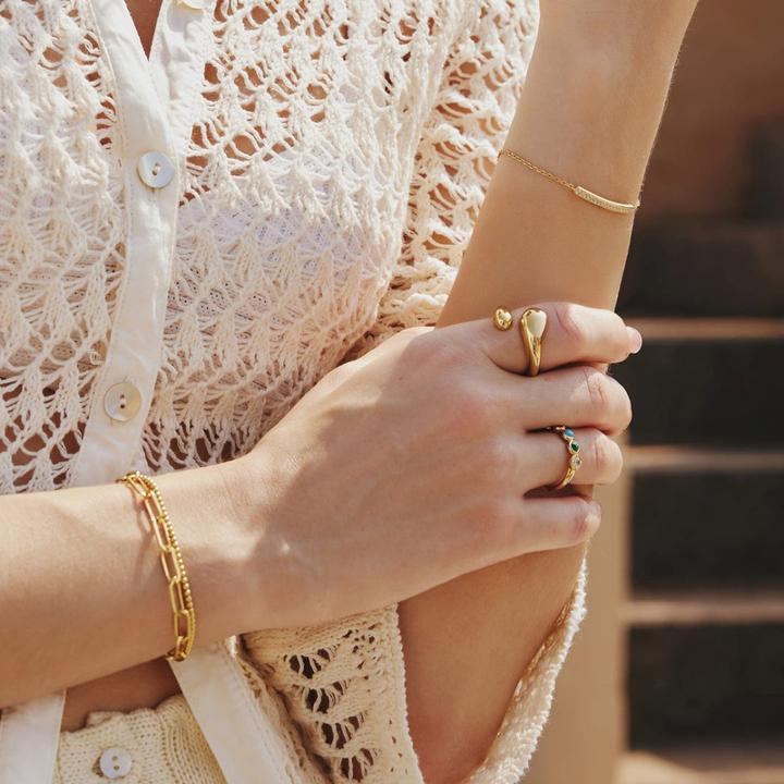 Produktbild Ania Haie VOGUE MAVEN Armband (2 cm, Vergoldet, Silber 925)