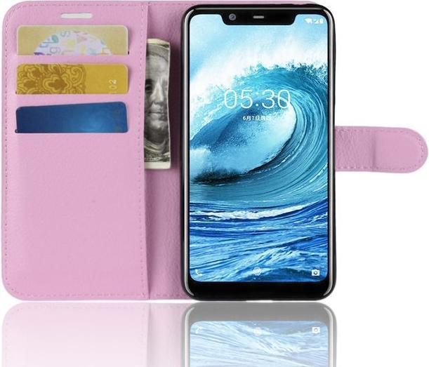 Actual product image MU Classic Litchi Leather Bookcover Series (Nokia 5.1 Plus)