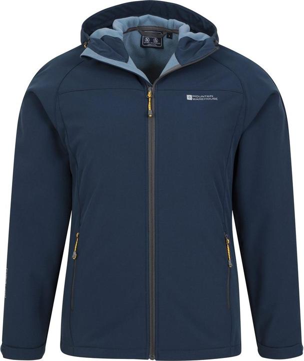 Actual product image Mountain Warehouse Mens Exodus Waterproof Soft Shell Jacket (XS)