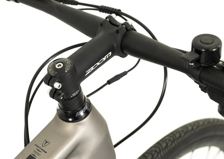 Actual product image Totem Urban E-Bike Fitness 28" HWD mid-motor 70NM / 6.4Ah platinum (51 cm)