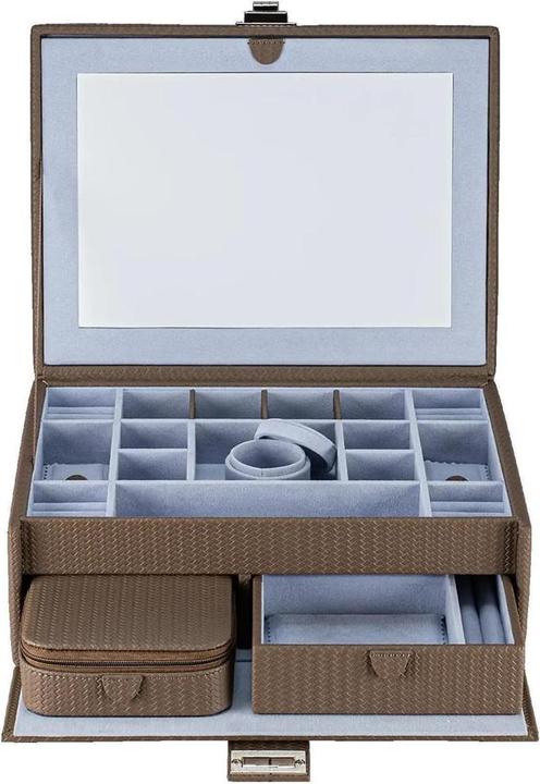 Windrose 803954.02 - Schmuckkoffer L mit Einsatz Corbello mocca