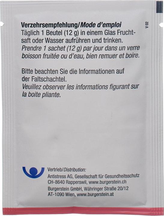 Nährwerte und Zutaten Burgerstein Aminovital (20 Stück, Pulver, 240 g)