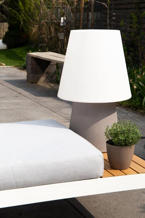 Image du produit 8 seasons design Lampadaire lumineuse Blanc Chaleureux - 60cm - Taupe - Lampe extérieur/intérieur avec prise - 8 seas (800 lm, E27)