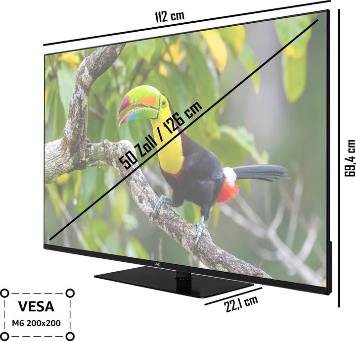 Image du produit JVC LT-50VU6355 LED-TV (50", LED, 4K, 2023)