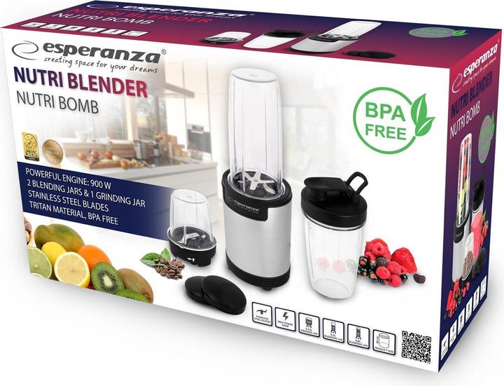 Immagine prodotto Esperanza EKM030 NUTRI BOMB 91 - Frullatore 900W (900 W)
