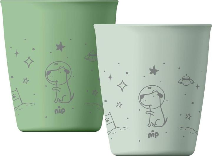 Actual product image NIP Kindertassen & Kinderbecher Trinkbecher 2er Pack eat green - Blau