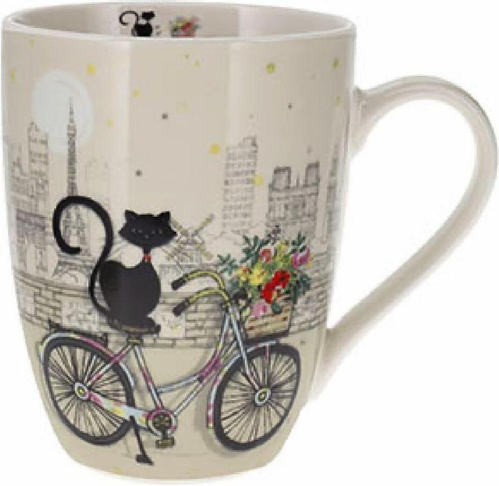 Produktbild Kiub abgerundete tasse + schachtel art paris chat vélo (340 ml, 1 x)