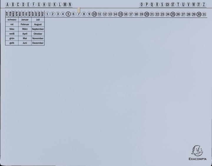 Produktbild Exacompta 25 Hängehefter Exaflex Karton hellblau 1 x Amtsheftung / kaufmännische Heftung (A4, 200 x)