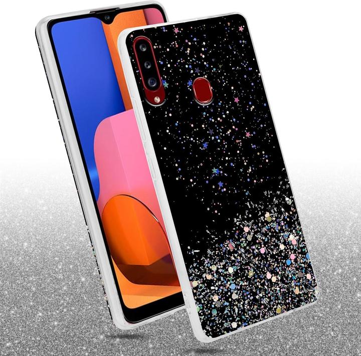 Produktbild Cadorabo TPU Cover funkelnder Glitter (Samsung Galaxy A20s)
