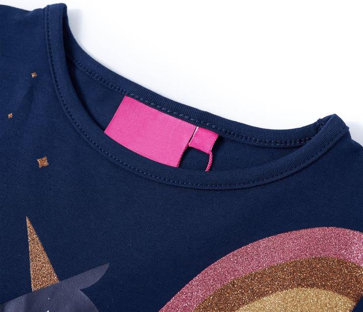Immagine prodotto VidaXL Camicia da bambino a maniche lunghe blu navy 92,Materiale: 95 % cotone (92)