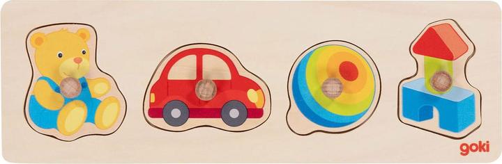 Actual product image Goki Sticking Puzzle 'My Toy (4 pieces)