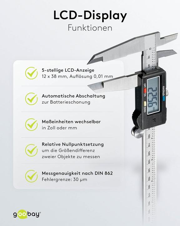 Produktbild Goobay Messschieber (30 cm)