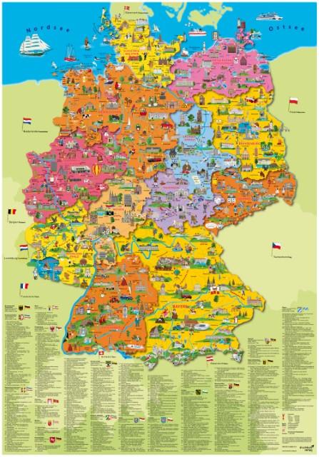 Immagine prodotto Germania politica, mappa