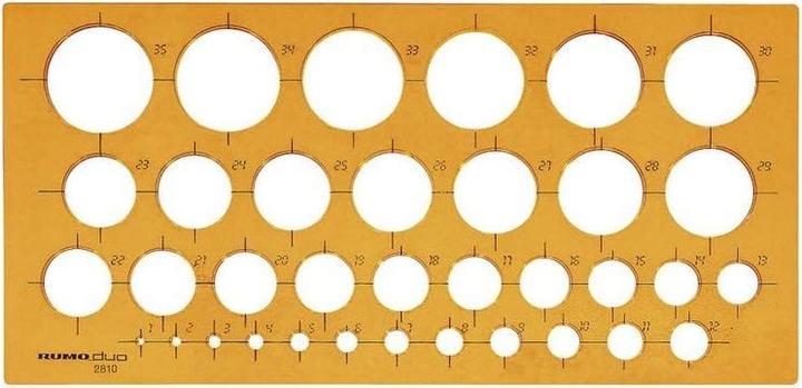 Rumold Kreisschablone 1-35 mm (270 cm)
