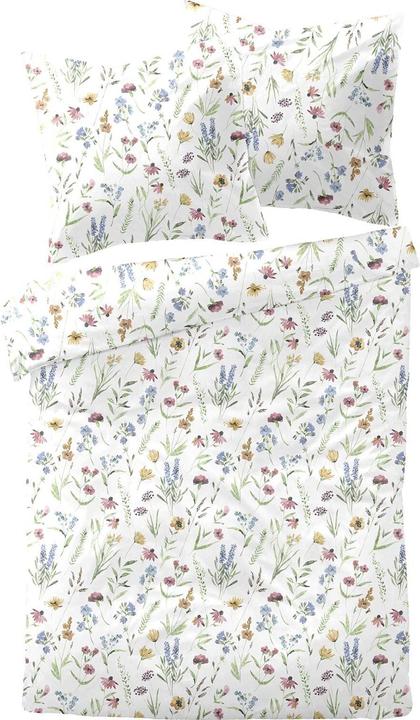 Produktbild Dormisette Mako-Satin Bettwäsche Blumen bunt
