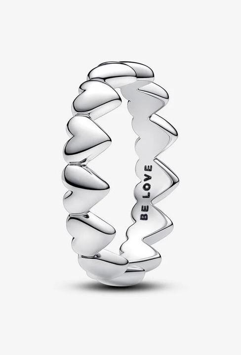 Produktbild Pandora Moments Reihe Von Herzen Ring Silber (56, 925 Silber)