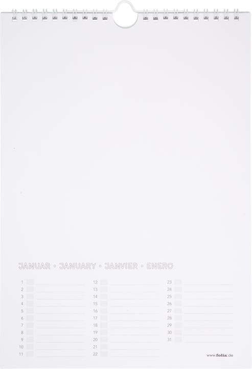 Produktbild Folia Dauerkalender (A4, Deutsch)