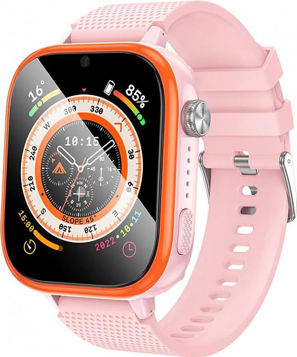 Image du produit Hoco Headphone with microphone smartwatch for kids with call function 4G Y101 pink (4G)
