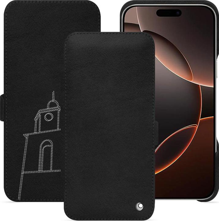 Actual product image Noreve Horizontal leather flap shell (Apple iPhone 16 Pro)