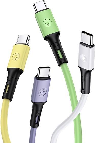 Image du produit Usams Câble U52 USB-C 2A Fast Charge 1m purpurowy/purple SJ436USB04 (US-SJ436) (1 m, USB 3.2 Gen 1)