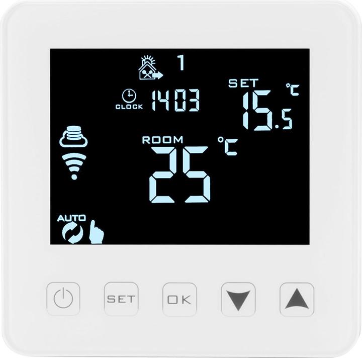 Produktbild Casativo WLAN-Thermostat für Fussboden Heizungen, Steuerung per App, Siri, Alexa & GA, 4er-Set