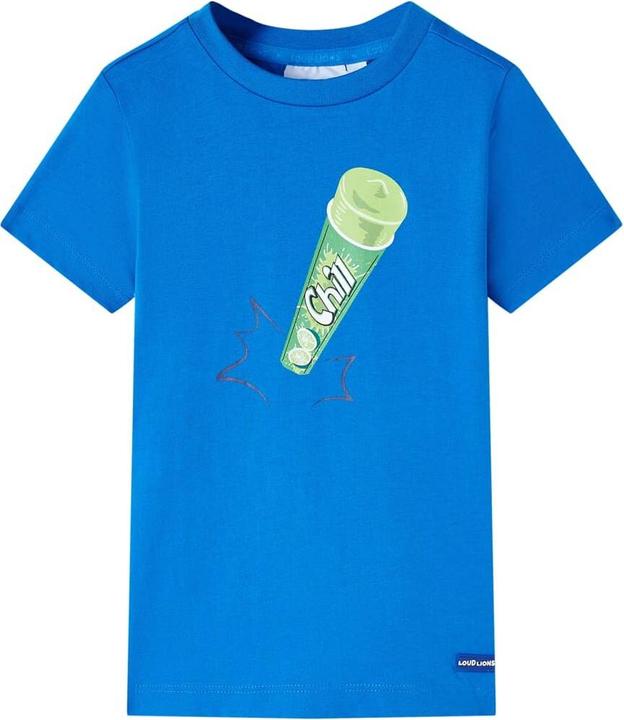 VidaXL Kinder-T-Shirt Hellblau 104,Material: 100 % Baumwolle,Farbe (104)