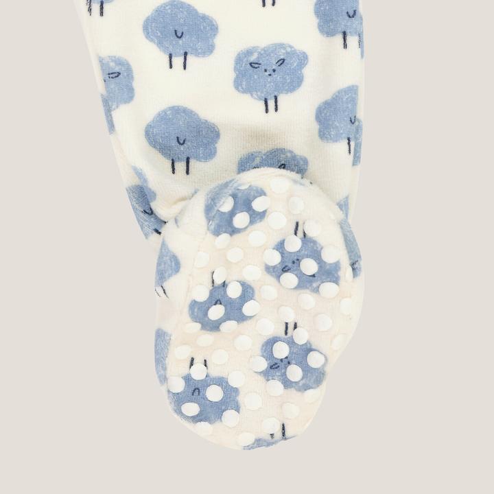 Produktbild La Redoute Collections 2-teiliger Samt-Pyjama mit Füssen (80)