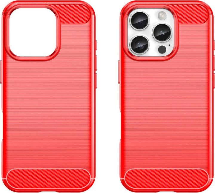 Produktbild Cover-Discount iPhone 16 Pro - Metall Carbon Look Hülle (Apple iPhone 16 Pro)