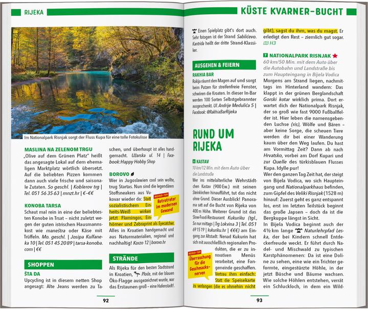 Produktbild Reiseführer Kroatische Küste Istrien, Kvarner (Deutsch, Veronika Wengert, Daniela Schetar, 2025)
