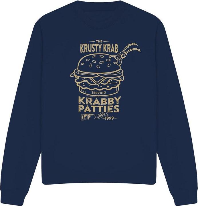 Spongebob Squarepants The Krusty Krab Shock Mono Sweatshirt