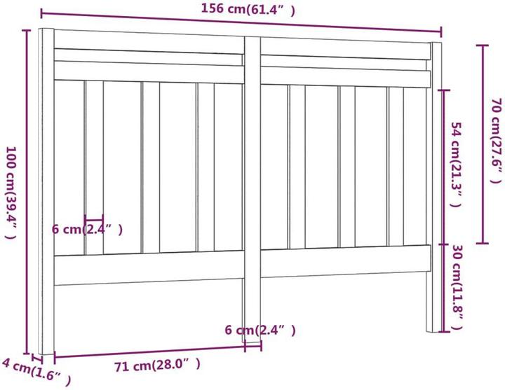Actual product image VidaXL Daisi (156 x 4 x 100 cm)