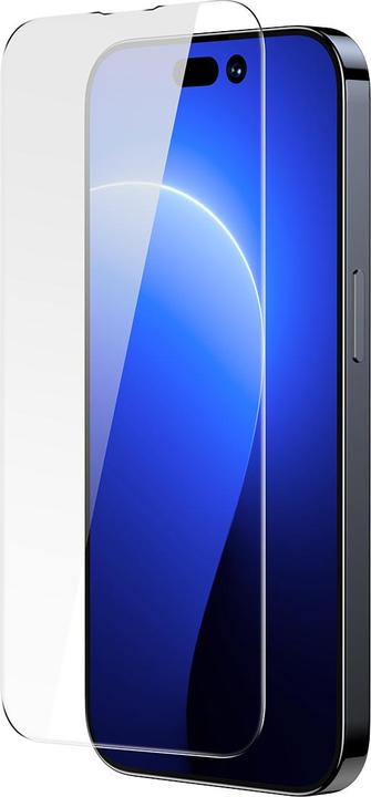 Produktbild Baseus All-glass Crystal Tempered Glass EasyStick Film iP14 (Pack of 2) (2 Stück, Apple iPhone 14 Pro)
