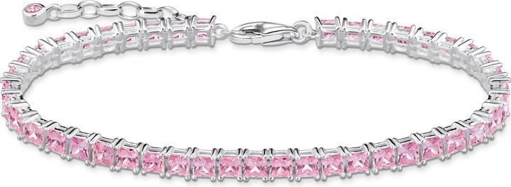 Immagine prodotto Thomas Sabo Bracciale tennis pietre rosa argento (19 cm, Argento 925)