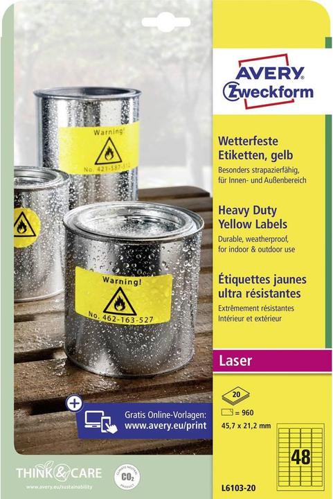 Image du produit Avery Etiquettes d'étanchéité