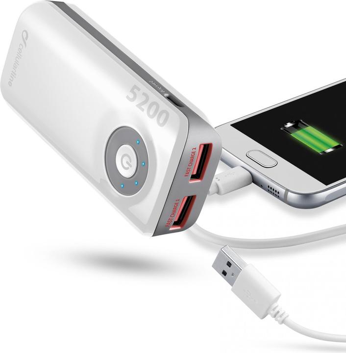 Produktbild Cellularline Freepower Dual 5200 (5200 mAh, 10 W, 19.24 Wh)