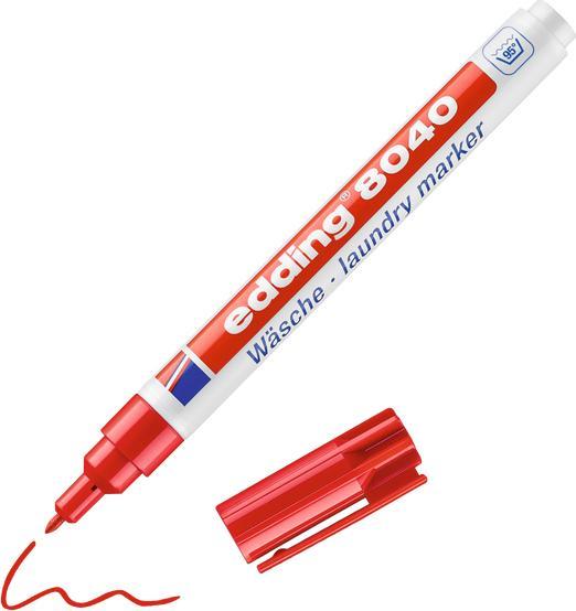 Produktbild Edding Wäschemarker (Rot, Weiss, 1 mm, 1 x)