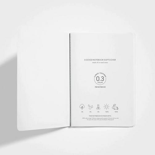 Produktbild A Good Company Steinpapier Notizbuch - A5, Softcover, Unliniert (A5)