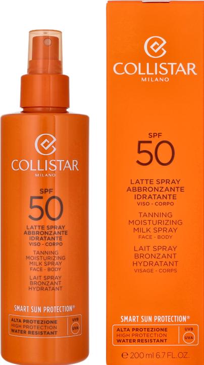 Actual product image Collistar CS Sun - Tanning Moisturizing Milk Spray Spf 50 (Suntan lotion, SPF 50, 200 ml)
