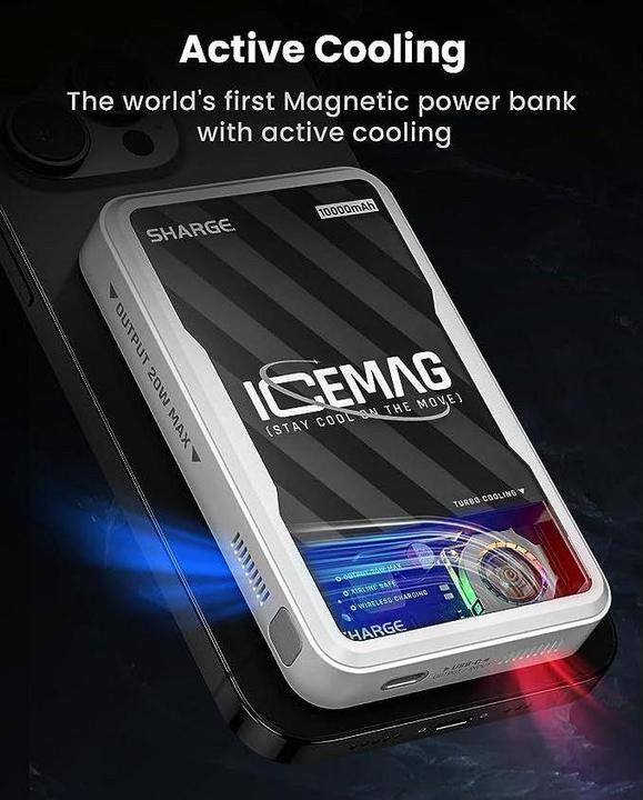 Immagine prodotto Sharge Icemag (10000 mAh, 20 W, 37 Wh)