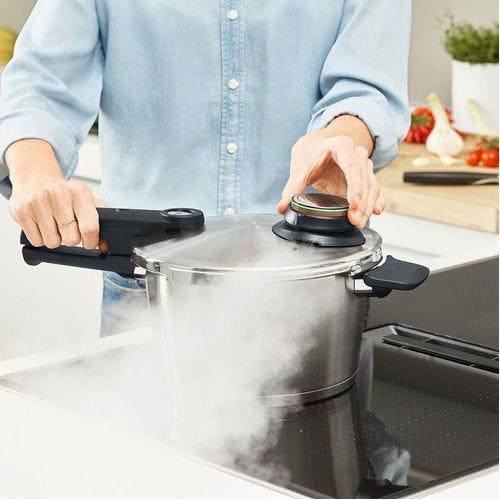 Actual product image Fissler Premium pressure cooker (26 cm, Steam cooker, Stainless steel)