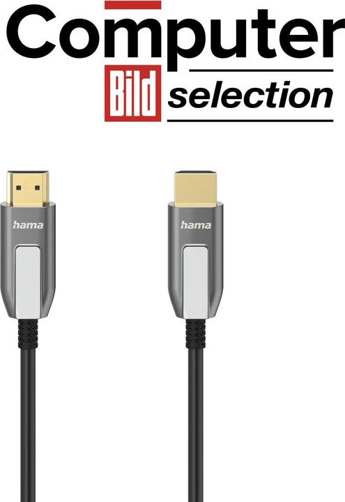 Actual product image Hama Ultra High Speed HDMI™ cable, certified, male-male, 8K, aluminum, 10 m (10 m, HDMI)