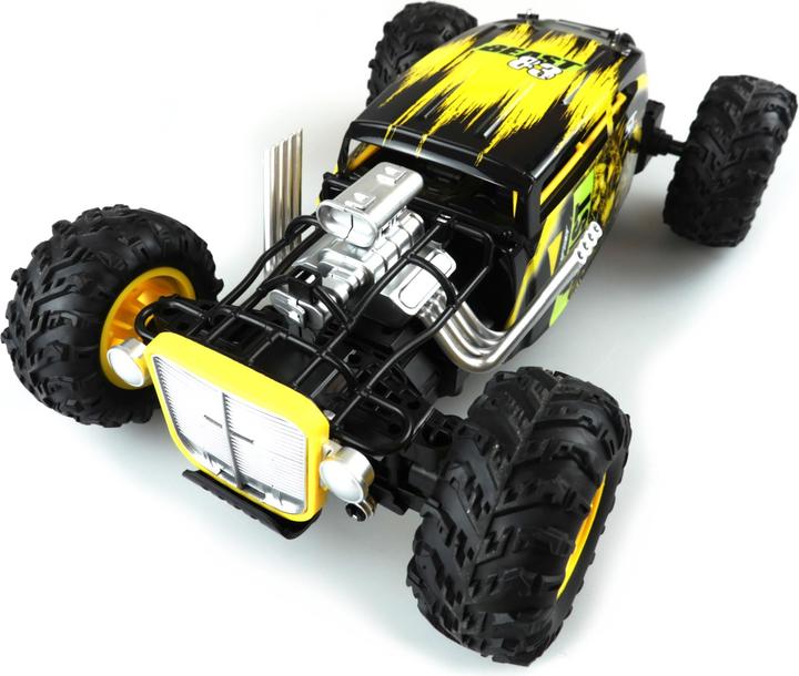 Produktbild Amewi Steampunk Hod Rod Dragster Elektro Brushed On Road 4WD 1:16 RTR gelb (RTR Ready-to-Run)