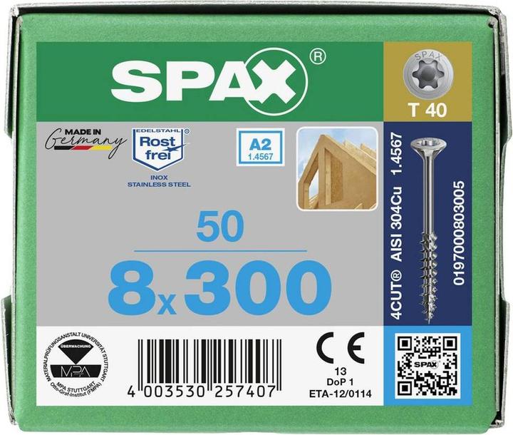 Actual product image Spax Wood construction screws (50 Screws per piece)