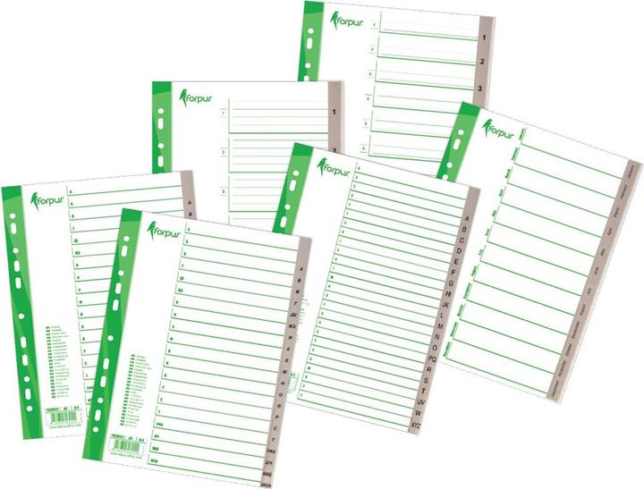 Produktbild Forpus Divider, A4, Jan.-Dec. months, plastic