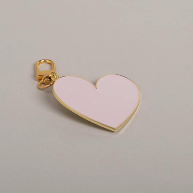 Image du produit Eulenschnitt Porte-clés grand coeur rose - de