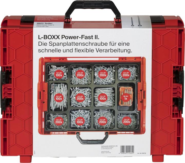 Fischer PowerFast II L-Boxx 102 (1.801) (1801 Schrauben pro Stück)