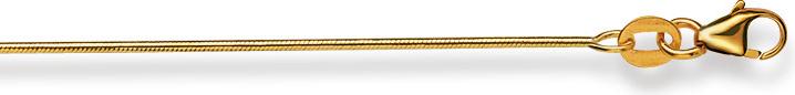Immagine prodotto Natsumi Schmuck Collana in oro giallo 18K/750 con serpente 0,9mm (Oro giallo 750/18 K Oro giallo, 42 cm)